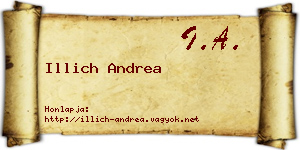 Illich Andrea névjegykártya