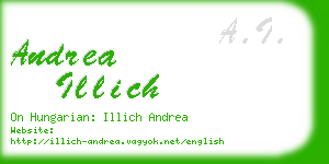 andrea illich business card